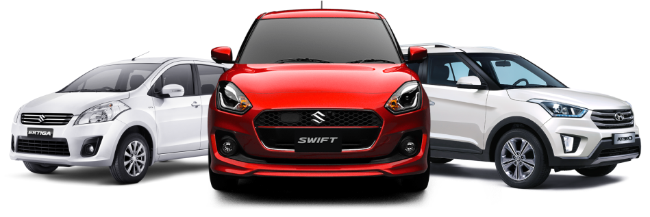 Three cars illustration